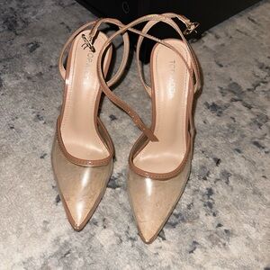 Top Moda Women's Tan Heels